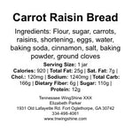 CARROT RAISIN BREAD