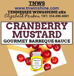 CRANBERRY MUSTARD GOURMET BARBEQUE SAUCE
