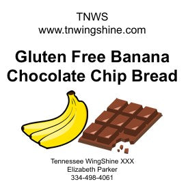 GLUTEN-FREE BANANA CHOCOLATE CHIP BREAD