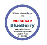 NO SUGAR HIBISCUS JALAPENO PEPPER JELLY BLUEBERRY