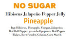 NO SUGAR HIBISCUS JALAPENO PEPPER JELLY PINEAPPLE