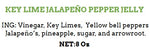 KEY LIME JALPENO PEPPER JELLY