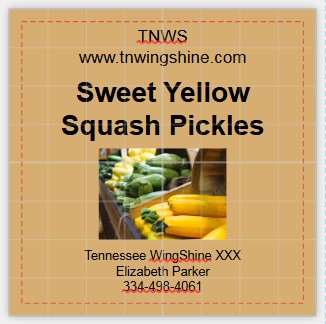 SWEET YELLOW SQUASH PICKLES