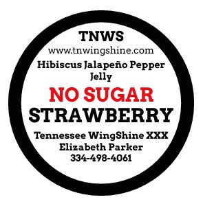 NO SUGAR HIBISCUS JALAPENO PEPPER JELLY STRAWBERRY