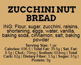 ZUCCHINI NUT BREAD
